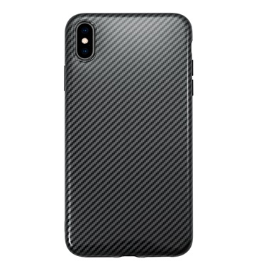 Uolo Sleek Glossy Carbon Black, iPhone Xs Max